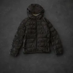 OLD UNIQLO Y2K 00s テック　ライトダウンパーカー　S ブラウン