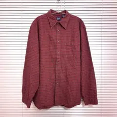 old gap(2001)/check flannel shirt