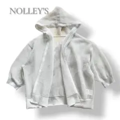 1週間限定 NOLLEY’S ノーリーズ メッシュニット カーディガン 白　美品のサムネイル