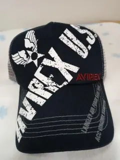 AVIREX アビレックスネイビー ベースボールキャップ美品57〜59センチ