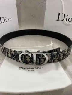 新品ディオール ネイビー ベルト105*3.5cm
