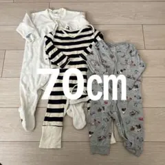 ロンパース（約70㎝）３つセット　H&M含む