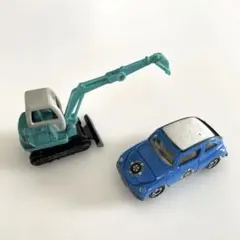 コマツ ミニカーと乗用車セット