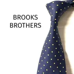 ブルックスブラザーズ　ネクタイ　水玉　ドット　ネイビー系