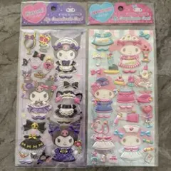 マイメロディ・クロミ コーディネートシールセット 2枚