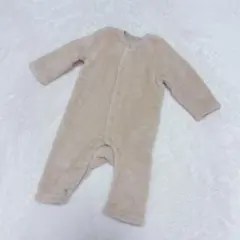 フリース地　ブラウン　カバーオール　60cm 70cm