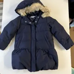 【値下】GLOBAL WORK ネイビー ダウンコート Lサイズ