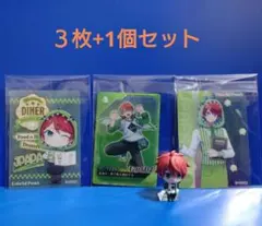 カラフルピーチ　じゃぱぱさん　クリアカード　3枚+フィギア　1体