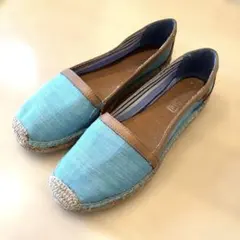 coach エスパドリーユ 水色 24cm - メルカリ