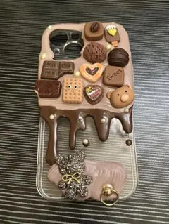 チョコ ホイップデコ iPhone15 ケース スマホケース
