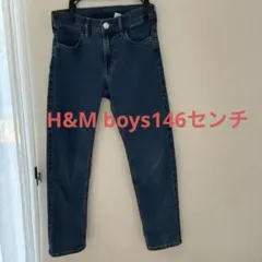 H&M boysスリムフィットウエスト調節可146センチ　デニムジーンズジーパン