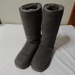 UGG ロングムートンブーツ 24cm USA7 グレー ハワイ正規店購入 美品