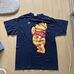 90s ディズニー プーさん Tシャツ ネイビー XL USA製