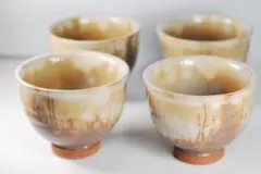萩焼茶器4客セット