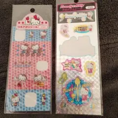 ハローキティ、ウキアガリシール、ホログラムシール