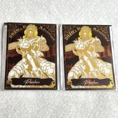 ポコロコ　箔押しクリアカードコレクションB　2点　ジョジョキャラバン　複製原画展