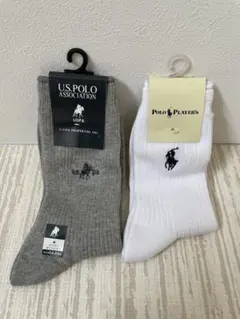 【22〜24cm ★ 2足セット】 POLO レディース ソックス 新品 未使用