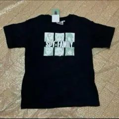 しまむら　スパイファミリー　半袖Tシャツ　ブラック　フォージャー家