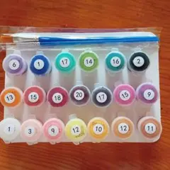 アクリル絵の具　筆セット　①