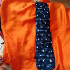 MCM ネイビー 幾何学模様 ネクタイ