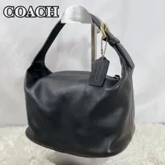 【希少】オールドコーチ 4145 ワンショルダーバッグ 黒 グラブタンレザー