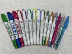 マーカー・シャーペン・ボールペン15本まとめ売り