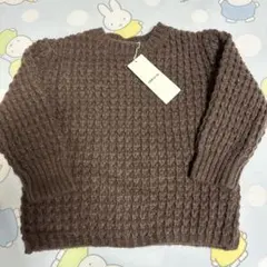 コムサイズム　ニット　セーター　ブラウン　茶色　110-120サイズ　秋冬