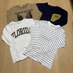キッズ 長袖カットソー 4枚セット