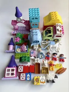 LEGOレゴデュプロ（シンデレラ、オーロラ、プーさんなど）　まとめ売り【中古品】