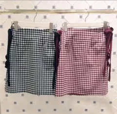 evelyn ギンガムチェック スカート