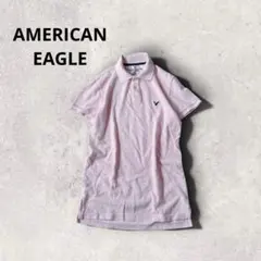 アメリカンイーグル ポロシャツ ロゴ刺繍 コットン 半袖カットソー Y2Kのサムネイル