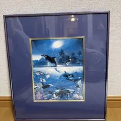 WHALE STAR クリスチャン・リース・ラッセン特大ポスターフレーム付き