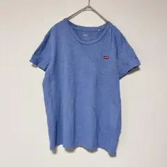 リーバイス Levi's Tシャツ クルーネック 半袖 スラブ M 青 綿 旅行