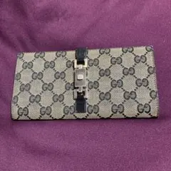 Gucci GGパターン 長財布 ベージュ/ブラック