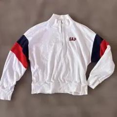GAP ハーフジップトレーナー ホワイト/レッド/ネイビー　kids XXL