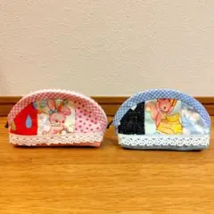 ハンドメイド パッチワーク ポーチ 레트로 アニマル