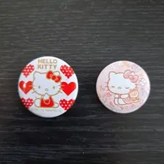 ハローキティ 缶バッチ　2個セット