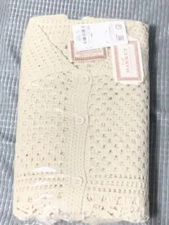 コーエン　クロシェ襟付きニットカーディガン