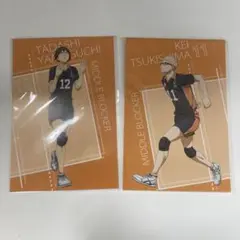 ハイキュー ハイキュープラザ 購入特典 ポストカード 月島蛍　山口忠　烏野