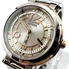 【稼働】シチズン クロスシー エコドライブ 電波時計 H336 ピンクゴールド