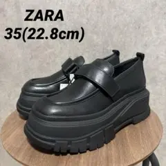 ZARA ザラ プラットフォームローファー 35 22.8cm
