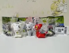 吉徳・三英のぬいぐるみ・ベビーのりものミニチュアマスコット　5個セット