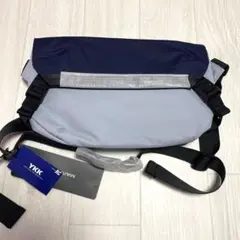 メッセンジャーバッグ 肩がけ 防水 ウエストバッグ 撥水加工 ネイビー