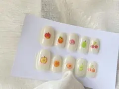 NO.4手描きフルーツネイル ネイルチップ