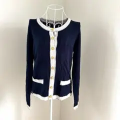 レディース　ニット長袖トップス　カーディガン　千趣会　M