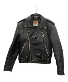 Harley-Davidson ブラック レザーダブルライダースジャケット 40
