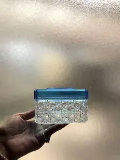 477 ヴィンテージ 昭和 레트로 懐かしいプラスチック容器 ② 블루 미사용
