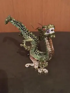 レッドドラゴン 置物 ラインストーン装飾 - メルカリ
