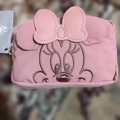 ディズニー ミニーマウス ポーチ ピンク