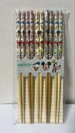 ディズニー ミッキー＆フレンズ 箸セット 5膳 新品